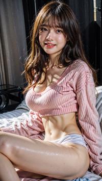 Morning Routine in Pink Sweater ピンクのセーターでの朝のルーチン 핑크 스웨터의 아침 루틴 | 4K AI Girl Lookbook 8