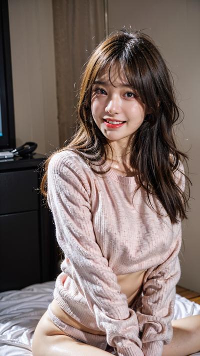 Morning Routine in Pink Sweater ピンクのセーターでの朝のルーチン 핑크 스웨터의 아침 루틴 | 4K AI Girl Lookbook