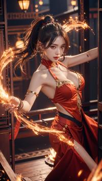 Master of Fiery Dance 炎の舞マスター 불의 춤 마스터 | 4K AI Girl Lookbook 3