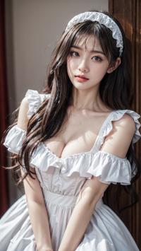 Maid Costume Photoshoot Behind the Scenes メイドコスチュームの撮影舞台裏 메이드 코스튬 촬영 비하인드 씬 | 4K AI Girl Lookbook 19