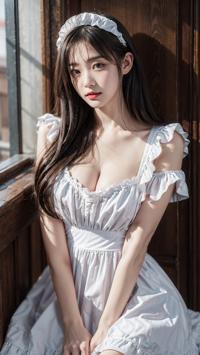 Maid Costume Photoshoot Behind the Scenes メイドコスチュームの撮影舞台裏 메이드 코스튬 촬영 비하인드 씬 | 4K AI Girl Lookbook 20