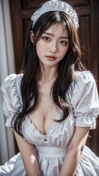 Maid Costume Photoshoot Behind the Scenes メイドコスチュームの撮影舞台裏 메이드 코스튬 촬영 비하인드 씬 | 4K AI Girl Lookbook 34