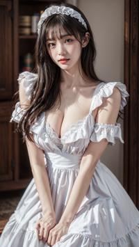 Maid Costume Photoshoot Behind the Scenes メイドコスチュームの撮影舞台裏 메이드 코스튬 촬영 비하인드 씬 | 4K AI Girl Lookbook 39