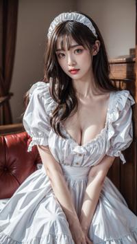 Maid Costume Photoshoot Behind the Scenes メイドコスチュームの撮影舞台裏 메이드 코스튬 촬영 비하인드 씬 | 4K AI Girl Lookbook 40