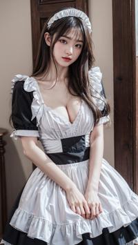 Maid Costume Photoshoot Behind the Scenes メイドコスチュームの撮影舞台裏 메이드 코스튬 촬영 비하인드 씬 | 4K AI Girl Lookbook 59