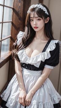 Maid Costume Photoshoot Behind the Scenes メイドコスチュームの撮影舞台裏 메이드 코스튬 촬영 비하인드 씬 | 4K AI Girl Lookbook 9