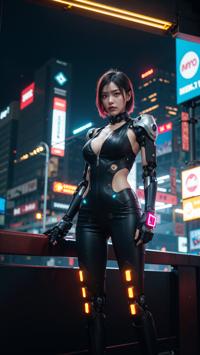 Futuristic Cyber Warrior Cosplay 未来のサイバーワリアーコスプレ 미래의 사이버 전사 코스프레 | 4K AI Girl Lookbook 2