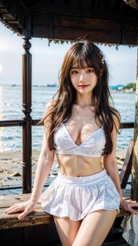 Summer Beach Vibes: Fun in the Sun 夏のビーチの雰囲気：太陽の下での楽しみ 여름 해변 분위기: 태양 아래의 즐거움 | 4K AI Girl Lookbook 5