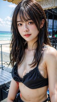 Beach Day with Summer Outfits 夏の服でビーチの日 여름 옷과 함께한 해변의 날 | 4K AI Girl Lookbook 3