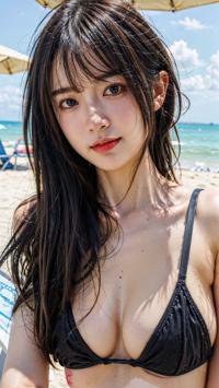 Beach Day with Summer Outfits 夏の服でビーチの日 여름 옷과 함께한 해변의 날 | 4K AI Girl Lookbook 7