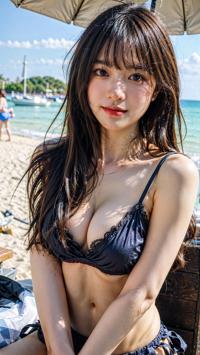 Beach Day with Summer Outfits 夏の服でビーチの日 여름 옷과 함께한 해변의 날 | 4K AI Girl Lookbook 9