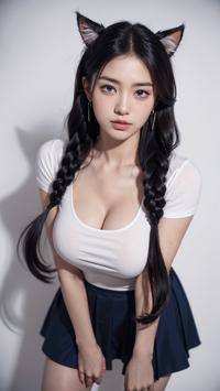 Cat Ear Fashion: Cute Icon ナビゲート 猫耳のファッション: 可愛い アイコン 고양이 귀 패션: 귀여운 아이콘 | 4K AI Girl Lookbook 11
