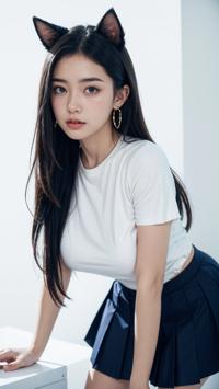 Cat Ear Fashion: Cute Icon ナビゲート 猫耳のファッション: 可愛い アイコン 고양이 귀 패션: 귀여운 아이콘 | 4K AI Girl Lookbook 12
