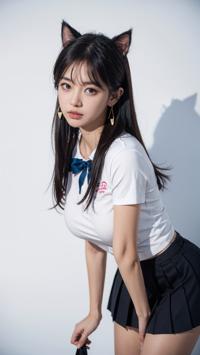 Cat Ear Fashion: Cute Icon ナビゲート 猫耳のファッション: 可愛い アイコン 고양이 귀 패션: 귀여운 아이콘 | 4K AI Girl Lookbook 14