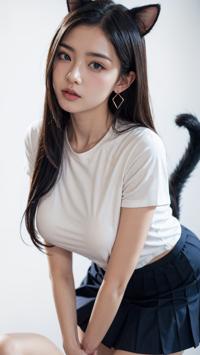 Cat Ear Fashion: Cute Icon ナビゲート 猫耳のファッション: 可愛い アイコン 고양이 귀 패션: 귀여운 아이콘 | 4K AI Girl Lookbook 15