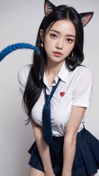 Cat Ear Fashion: Cute Icon ナビゲート 猫耳のファッション: 可愛い アイコン 고양이 귀 패션: 귀여운 아이콘 | 4K AI Girl Lookbook 17