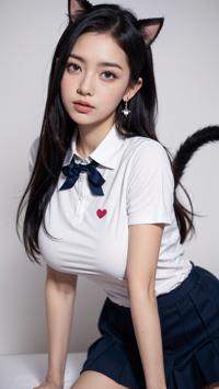 Cat Ear Fashion: Cute Icon ナビゲート 猫耳のファッション: 可愛い アイコン 고양이 귀 패션: 귀여운 아이콘 | 4K AI Girl Lookbook 19