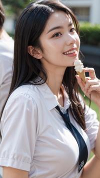 Summer Fun with Ice Cream アイスクリームで夏の楽しみ 아이스크림과 여름 즐기기 | 4K AI Girl Lookbook 10