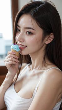 Summer Fun with Ice Cream アイスクリームで夏の楽しみ 아이스크림과 여름 즐기기 | 4K AI Girl Lookbook 12
