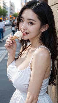 Summer Fun with Ice Cream アイスクリームで夏の楽しみ 아이스크림과 여름 즐기기 | 4K AI Girl Lookbook 3