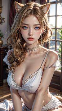 Catgirl Cosplay Photoshoot 猫娘のコスプレ撮影会 고양이 소녀 코스프레 촬영会 | 4K AI Girl Lookbook 16