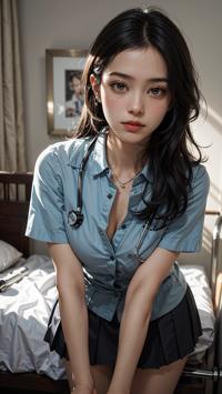 Nurse in Action: A Day in the Life ナースの行動: 一日の生活 간호사의 일상: 하루의 삶 | 4K AI Girl Lookbook 16