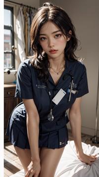 Nurse in Action: A Day in the Life ナースの行動: 一日の生活 간호사의 일상: 하루의 삶 | 4K AI Girl Lookbook 19