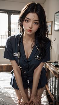 Nurse in Action: A Day in the Life ナースの行動: 一日の生活 간호사의 일상: 하루의 삶 | 4K AI Girl Lookbook 22