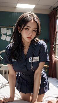 Nurse in Action: A Day in the Life ナースの行動: 一日の生活 간호사의 일상: 하루의 삶 | 4K AI Girl Lookbook 27