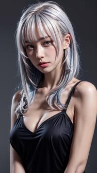 Beautiful Silver Hair Transformation 銀髪の美しい変身 아름다운 은발 변신 | 4K AI Girl Lookbook 23