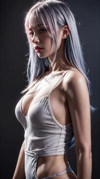 Beautiful Silver Hair Transformation 銀髪の美しい変身 아름다운 은발 변신 | 4K AI Girl Lookbook 24