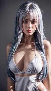Beautiful Silver Hair Transformation 銀髪の美しい変身 아름다운 은발 변신 | 4K AI Girl Lookbook 30