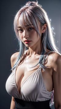 Beautiful Silver Hair Transformation 銀髪の美しい変身 아름다운 은발 변신 | 4K AI Girl Lookbook 6