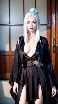 Elegant Fashion on the Red Carpet 赤いカーペットのエレガントなファッション 레드 카펫 위의 우아한 패션 | 4K AI Girl Lookbook 4