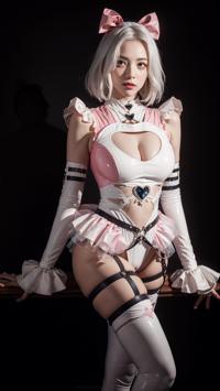Anime-Inspired Cosplay Showcase! アニメ風コスプレショーケース！애니메이션 영감 코스프레 쇼케이스! | 4K AI Girl Lookbook 15