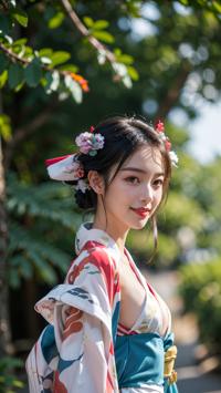 Exploring Traditional Kimono Fashion 伝統的な着物のファッションを探る 전통적인 기모노 패션 탐험하기 | 4K AI Girl Lookbook 13