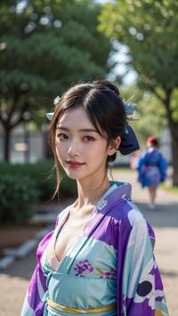 Exploring Traditional Kimono Fashion 伝統的な着物のファッションを探る 전통적인 기모노 패션 탐험하기 | 4K AI Girl Lookbook 17