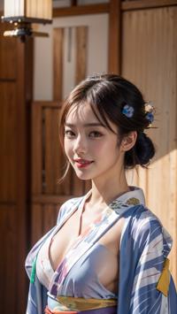 Exploring Traditional Kimono Fashion 伝統的な着物のファッションを探る 전통적인 기모노 패션 탐험하기 | 4K AI Girl Lookbook 19