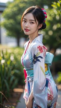 Exploring Traditional Kimono Fashion 伝統的な着物のファッションを探る 전통적인 기모노 패션 탐험하기 | 4K AI Girl Lookbook 4