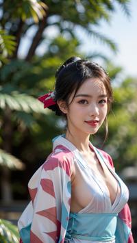 Exploring Traditional Kimono Fashion 伝統的な着物のファッションを探る 전통적인 기모노 패션 탐험하기 | 4K AI Girl Lookbook 6