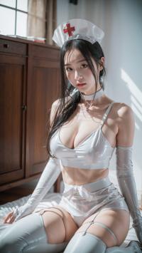 Stunning Nurse Cosplay Photoshoot 魅力的なナースコスプレ写真撮影 매혹적인 간호사 코스프레 사진 촬영 | 4K AI Girl Lookbook 9
