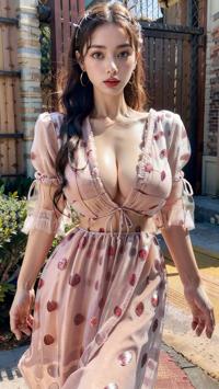 Fashionable Summer Dress ファッショナブルなサマードレス 패셔너블한 여름 드레스 | 4K AI Girl Lookbook 10