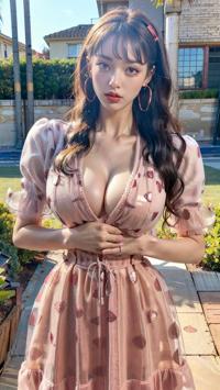 Fashionable Summer Dress ファッショナブルなサマードレス 패셔너블한 여름 드레스 | 4K AI Girl Lookbook 14