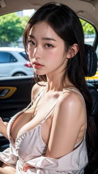 Summer Vibes in the Car 夏の車内の雰囲気 차 안의 여름 분위기 | 4K AI Girl Lookbook 15